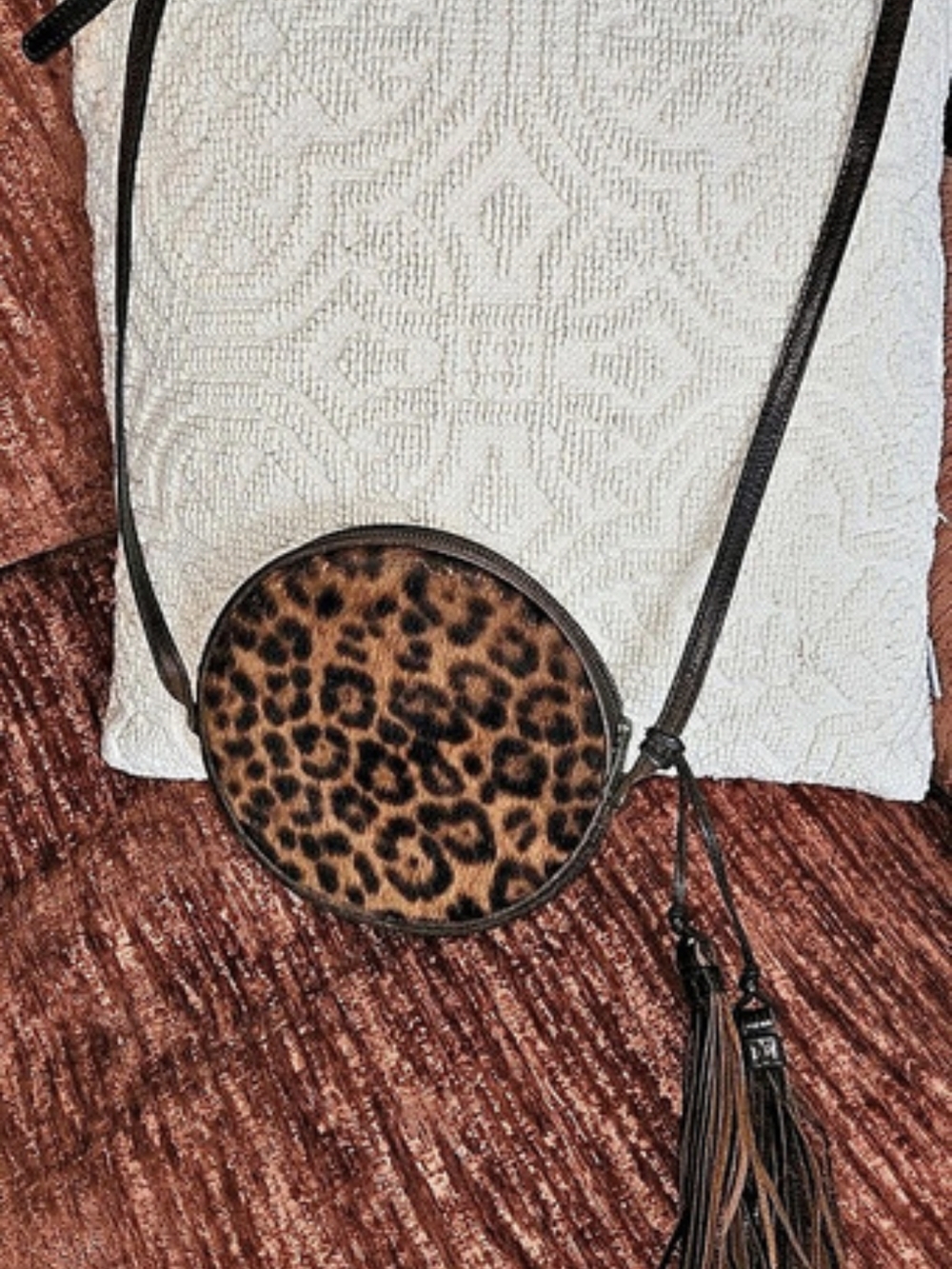 Patricia Nash Scafati Leopard Canteen Crossbody